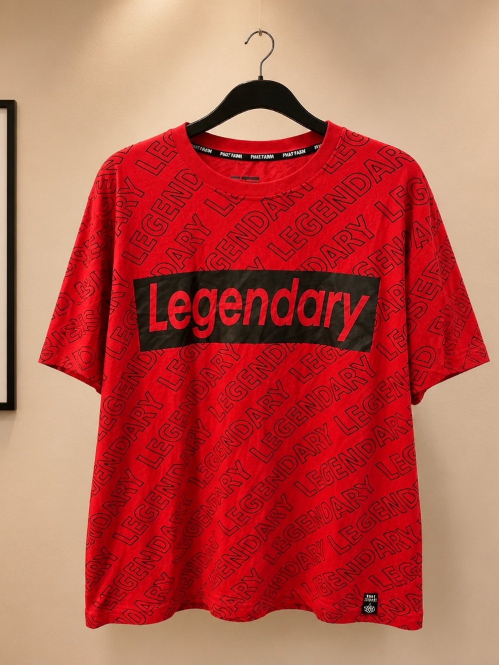 Phat Farm Red and Black 'Legendary' Graphic Tee - Men's Shirt